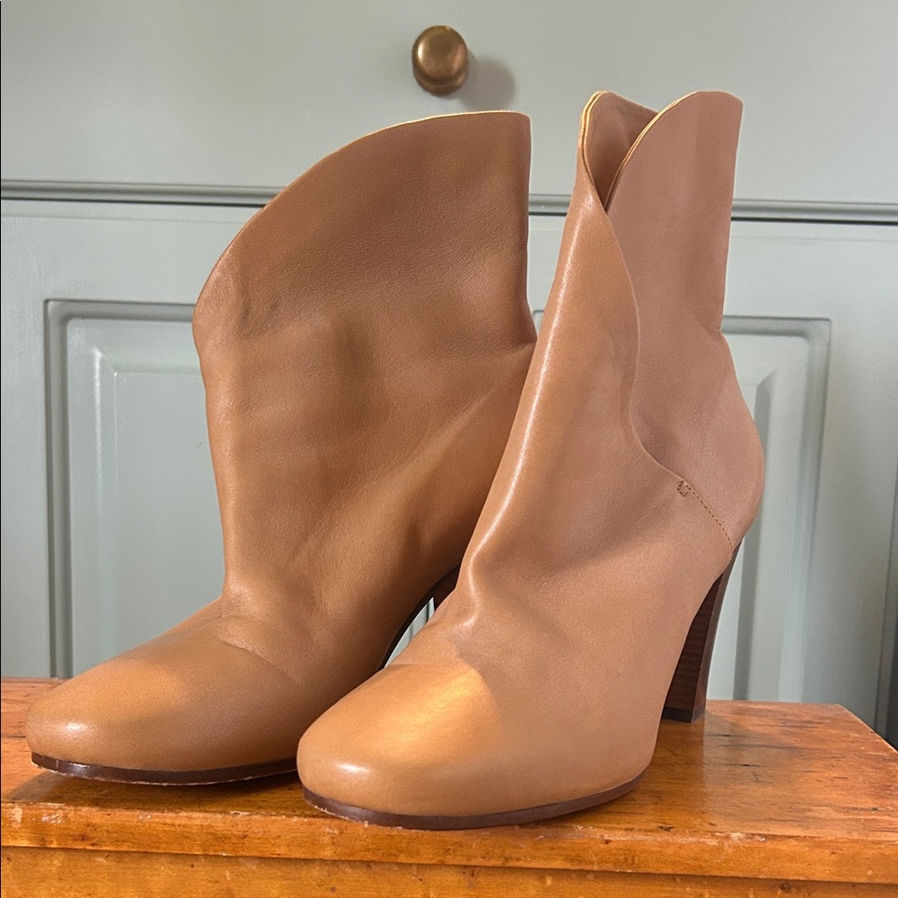 Celine Heritage Wrap Bootie Camel Color Phoebe Philo